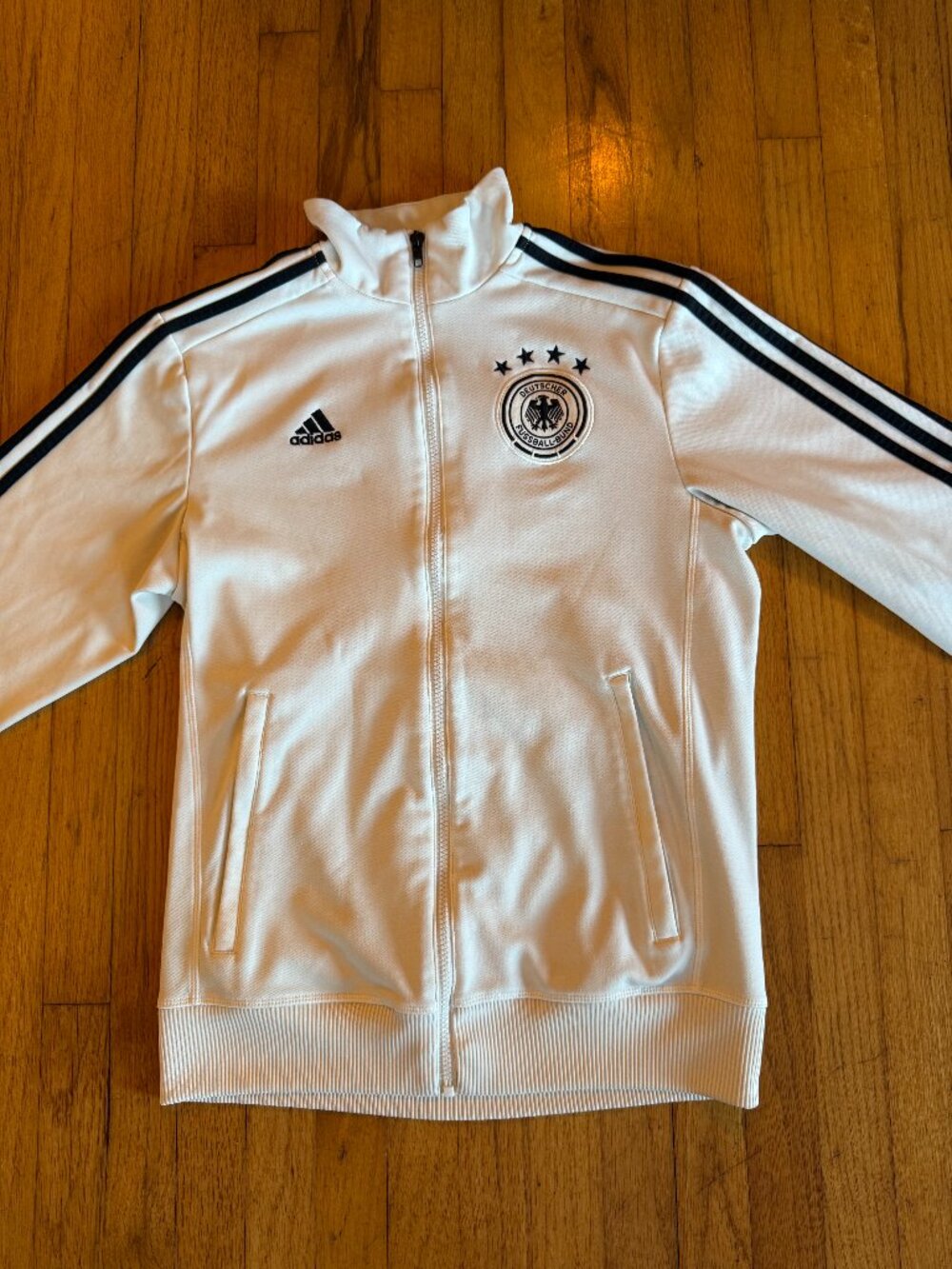Adidas Germany National Team Track Jacket - White/Black, Men's Size S